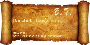 Barchet Tanázia névjegykártya